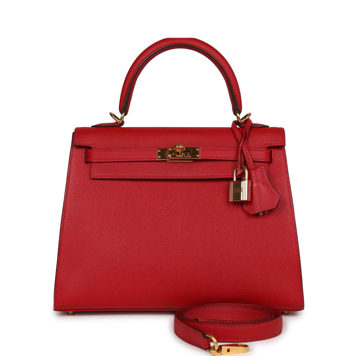 Pre-owned Rouge Casaque Epsom Leather Bag E51355