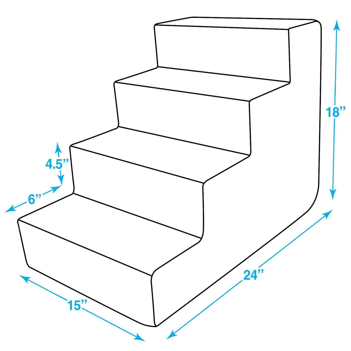 CertiPUR-US Certified Foam Pet Steps Stairs C8231