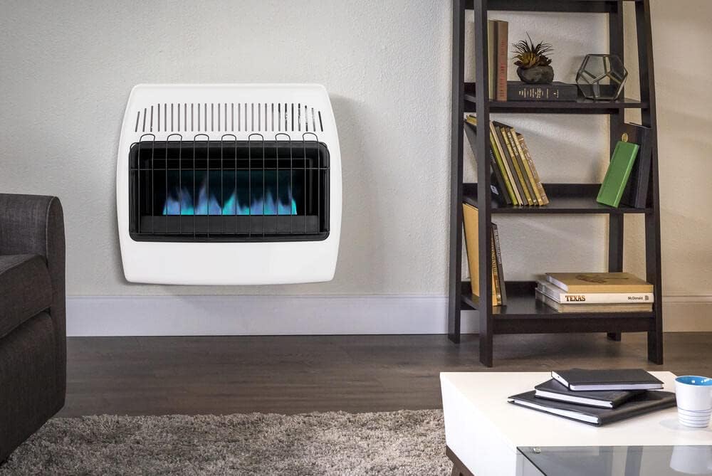 Black Natural Gas Heater with Free Standing Legs N3746