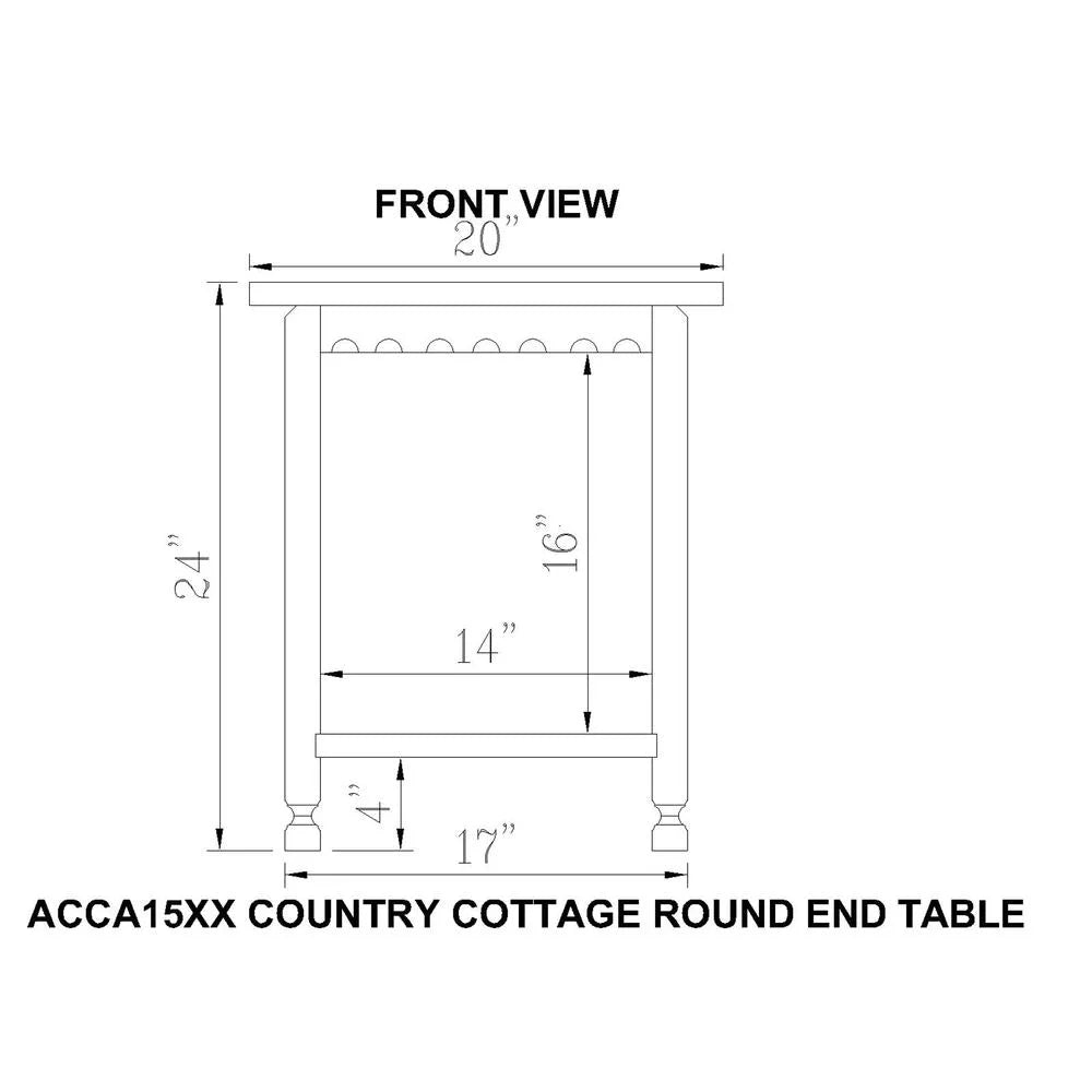 Round End Table X260