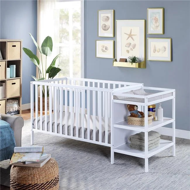 White Crib & Changer Combo Q1814