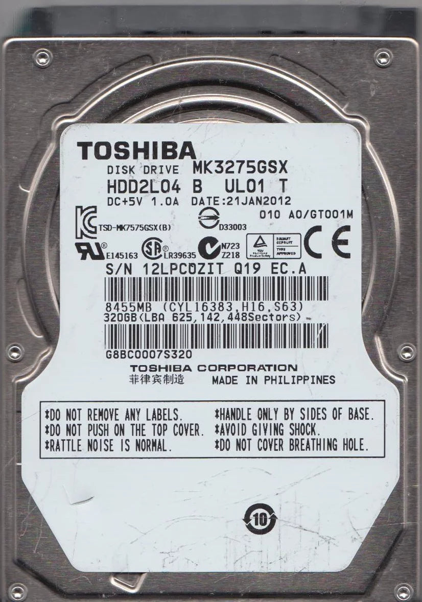 320GB SATA 2.5 Hard Drive A880650