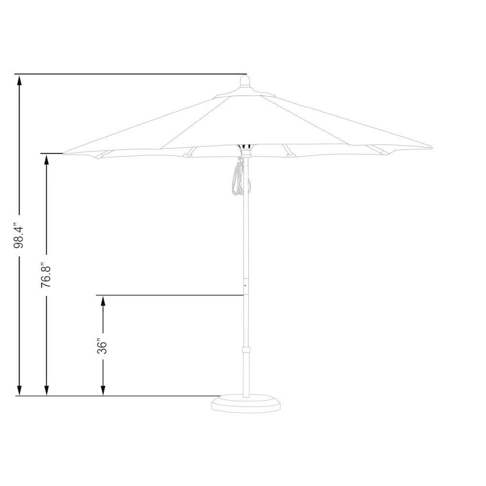 9& Wood Market Umbrella G955