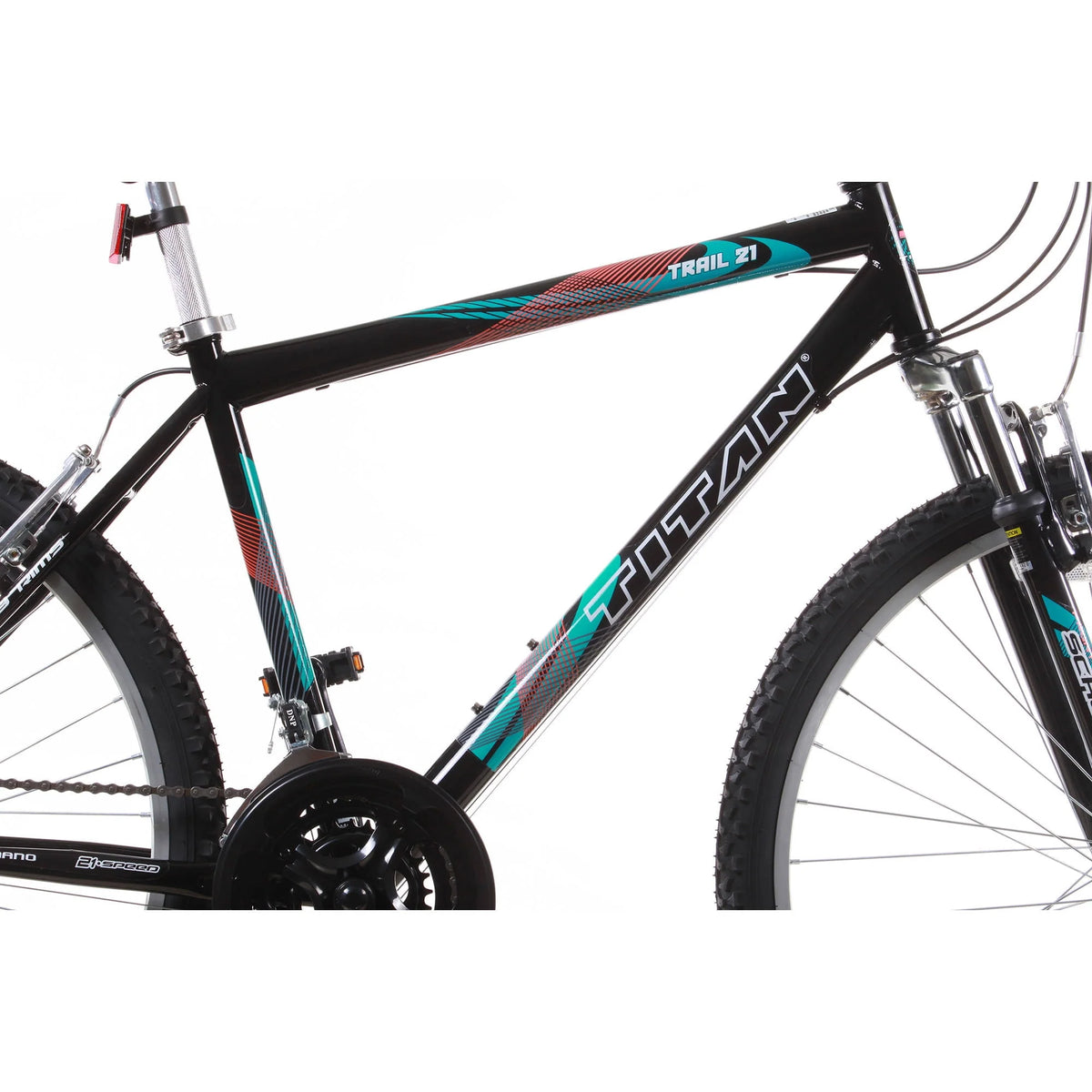 Black 21-Speed Suspension Mountain Bike H835