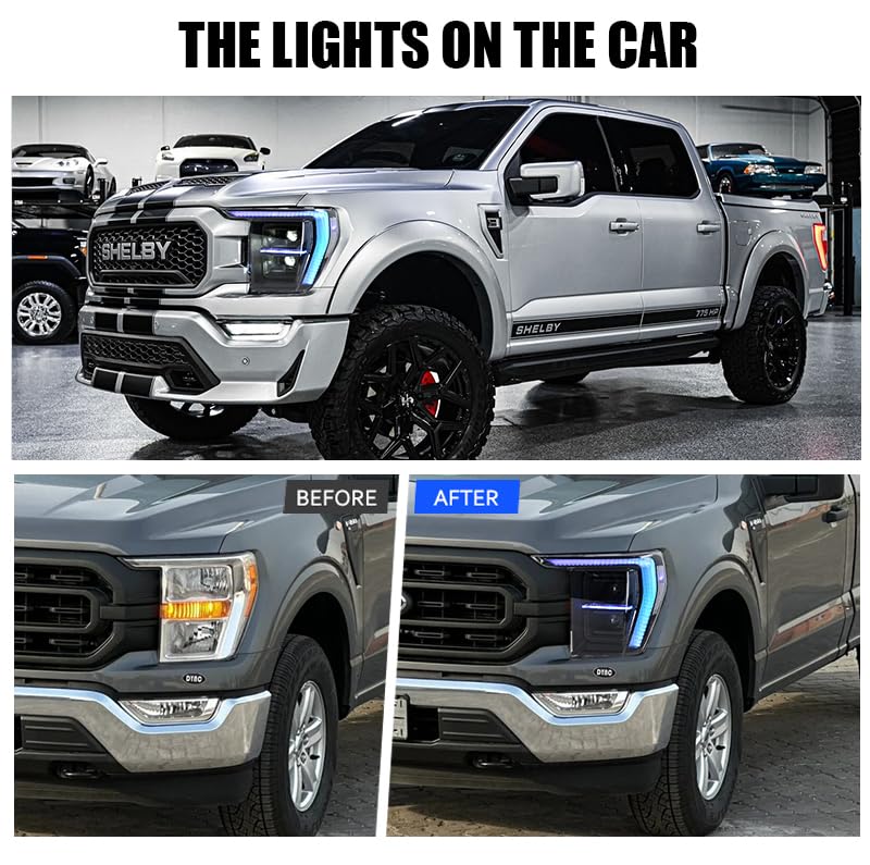 LED Headlights for F150 2021-2024 with Sequential Turn Signal S533213