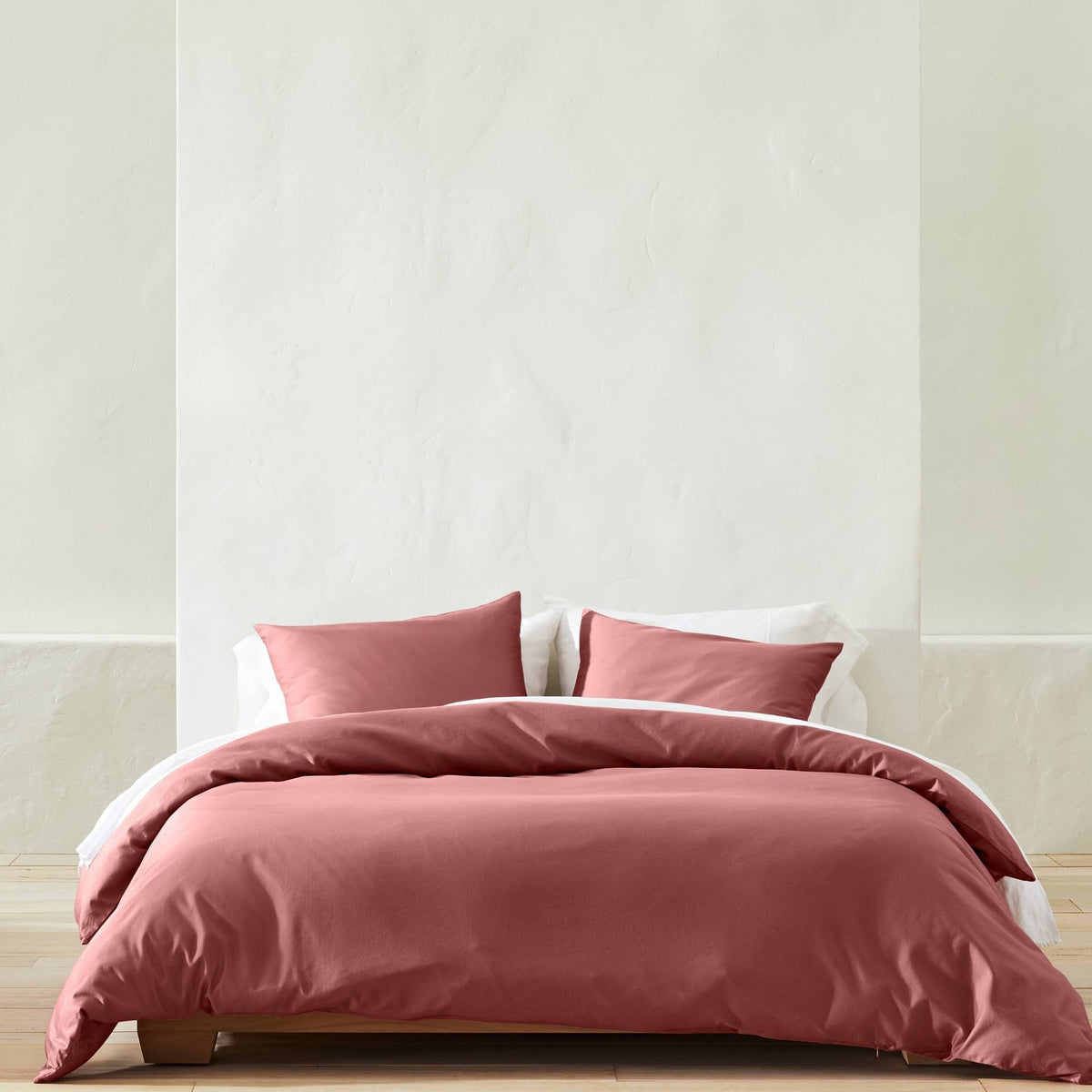 Full/Queen Supima Washed Sateen Duvet & Sham Set Rose K169472