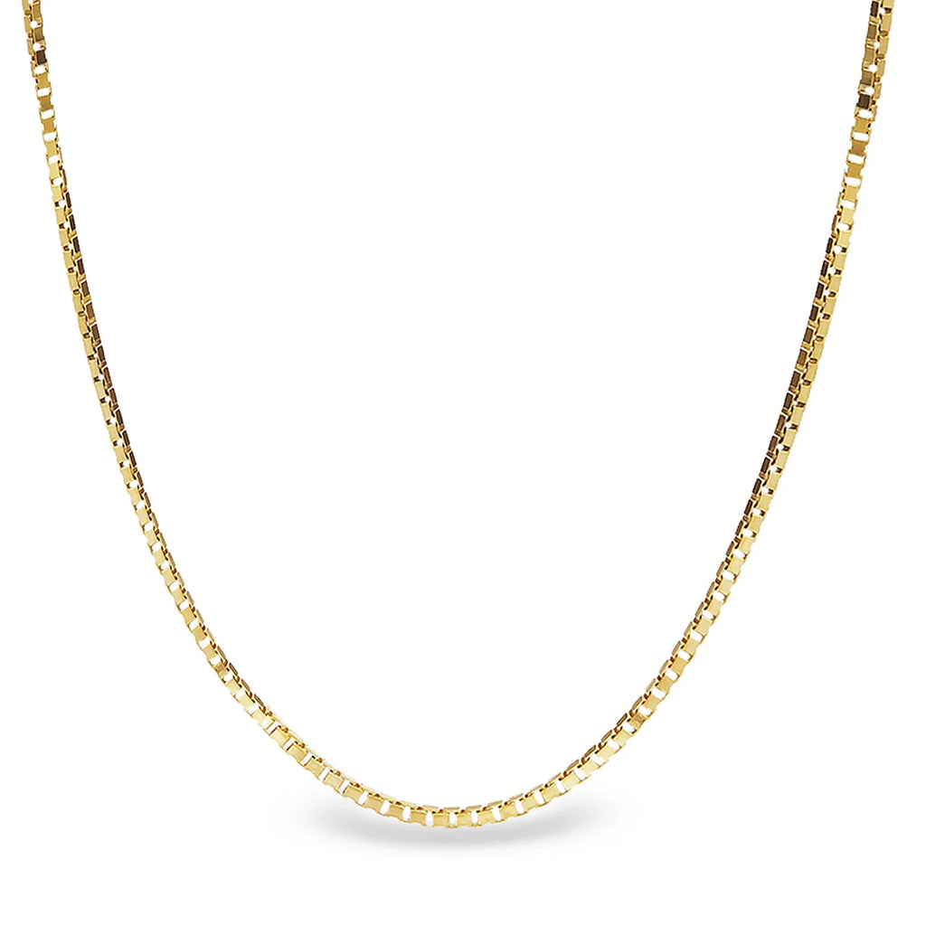 14kt Yellow Gold Box Chain with Lobster Clasp Z61127