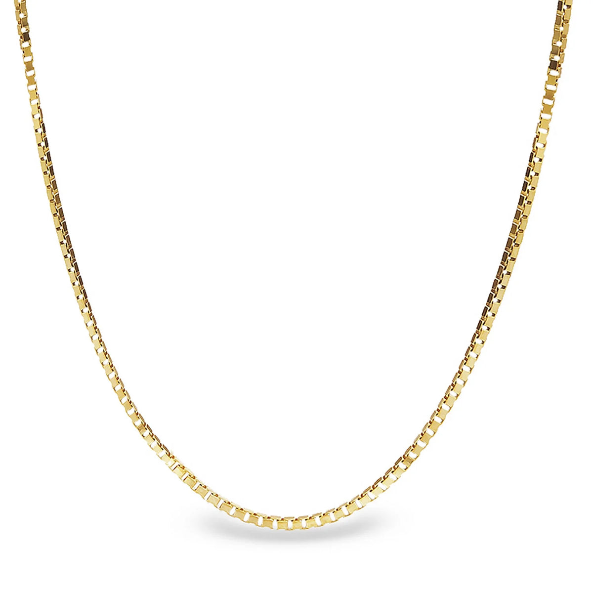 14kt Yellow Gold Box Chain with Lobster Clasp Z61127