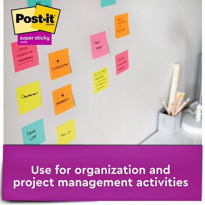 Post-it Super Sticky Pop-up Notes, 3 in. x 3 in., 90 Sheets/Pad, 10/Pack Q3574