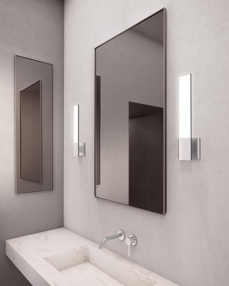 Satin White LED Sconce C447154