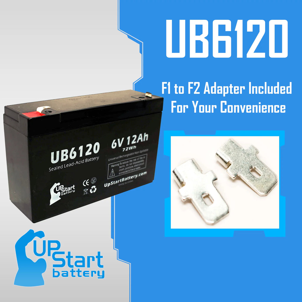 4x Pack 6V 12Ah Sealed Lead Acid Battery G29826