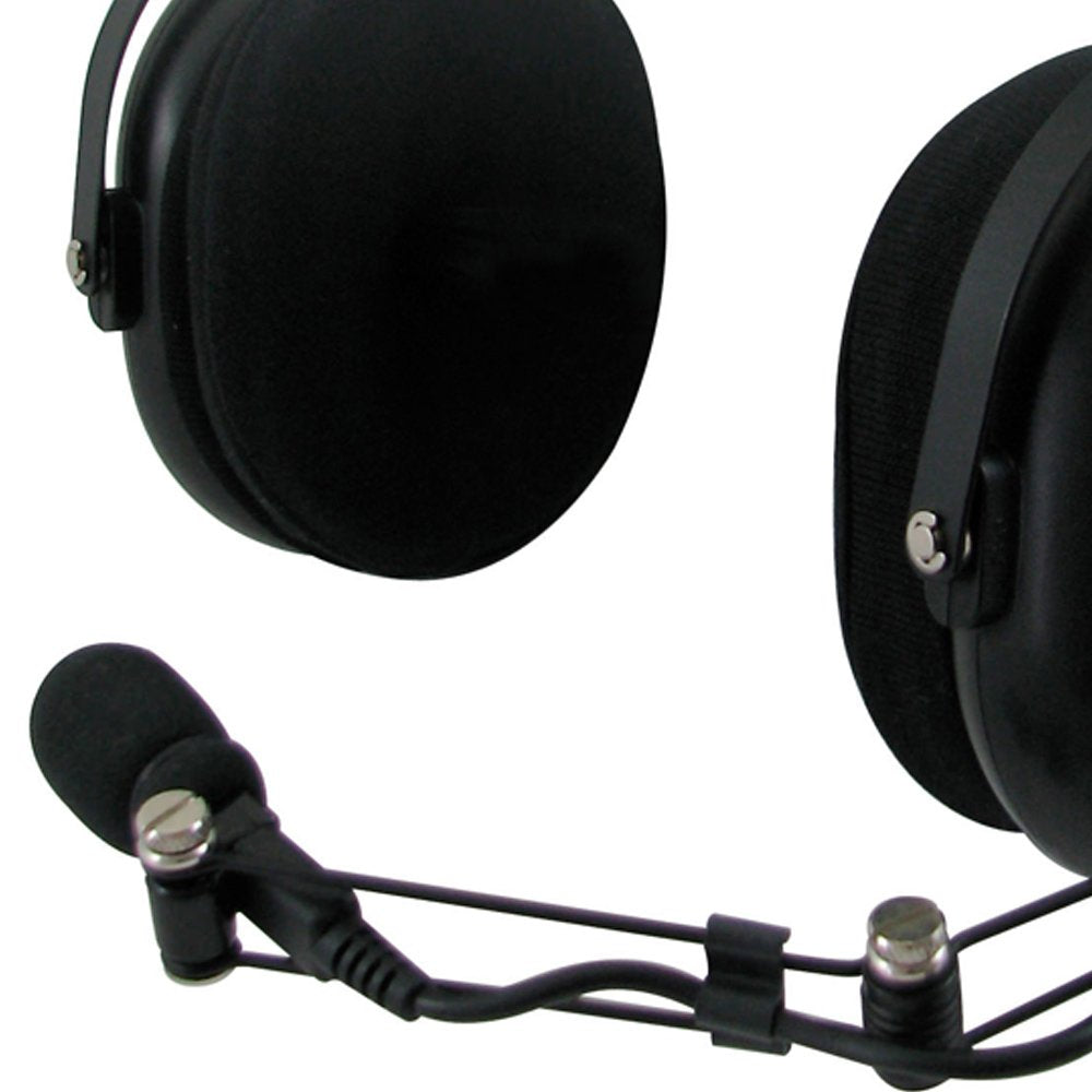 Noise Reduction Over-The-Headset with Noise Cancelling Boom Microphone and in-Line PTT, NRR 24 db A87217