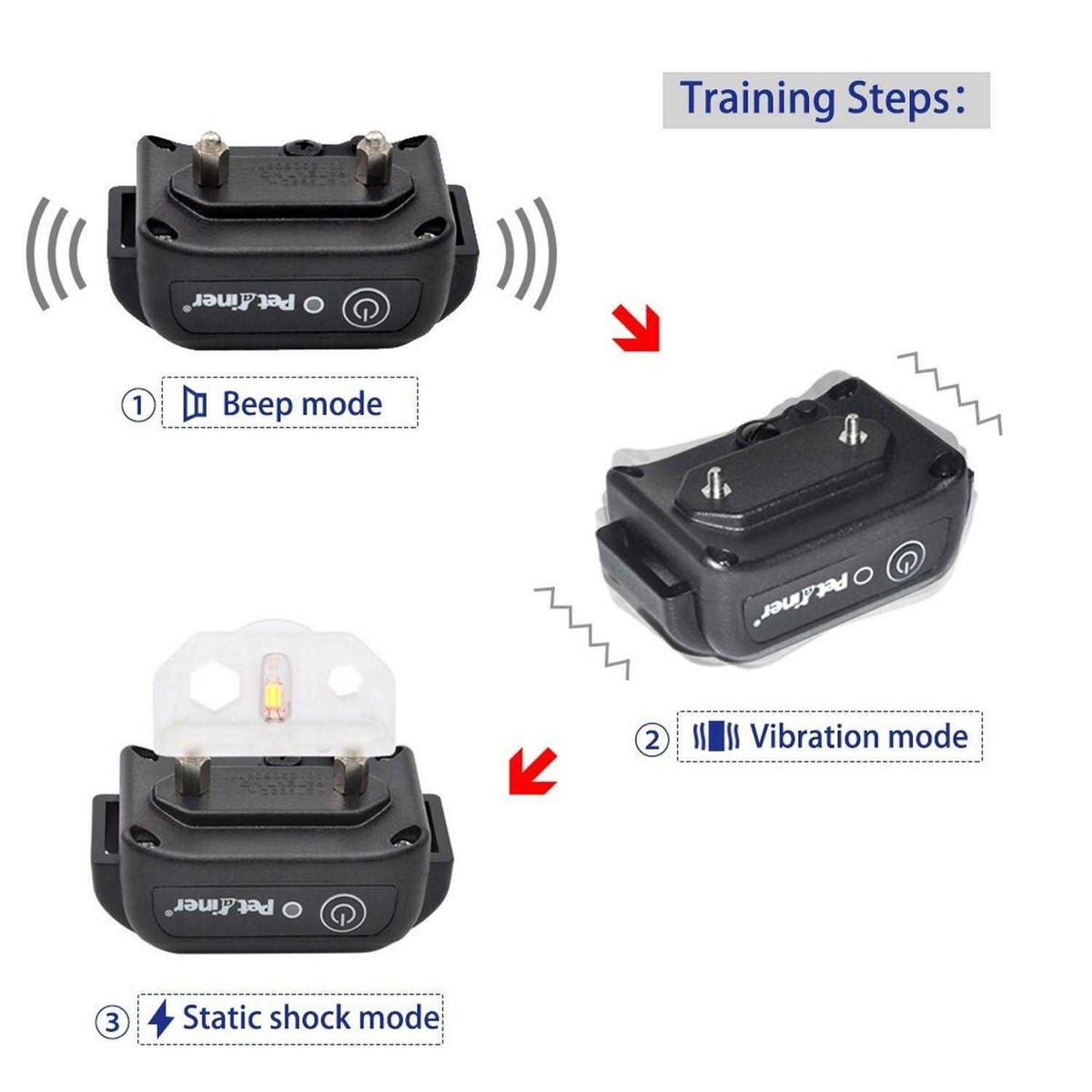 Waterproof Rechargeable 2 Dog Training Collar N1251