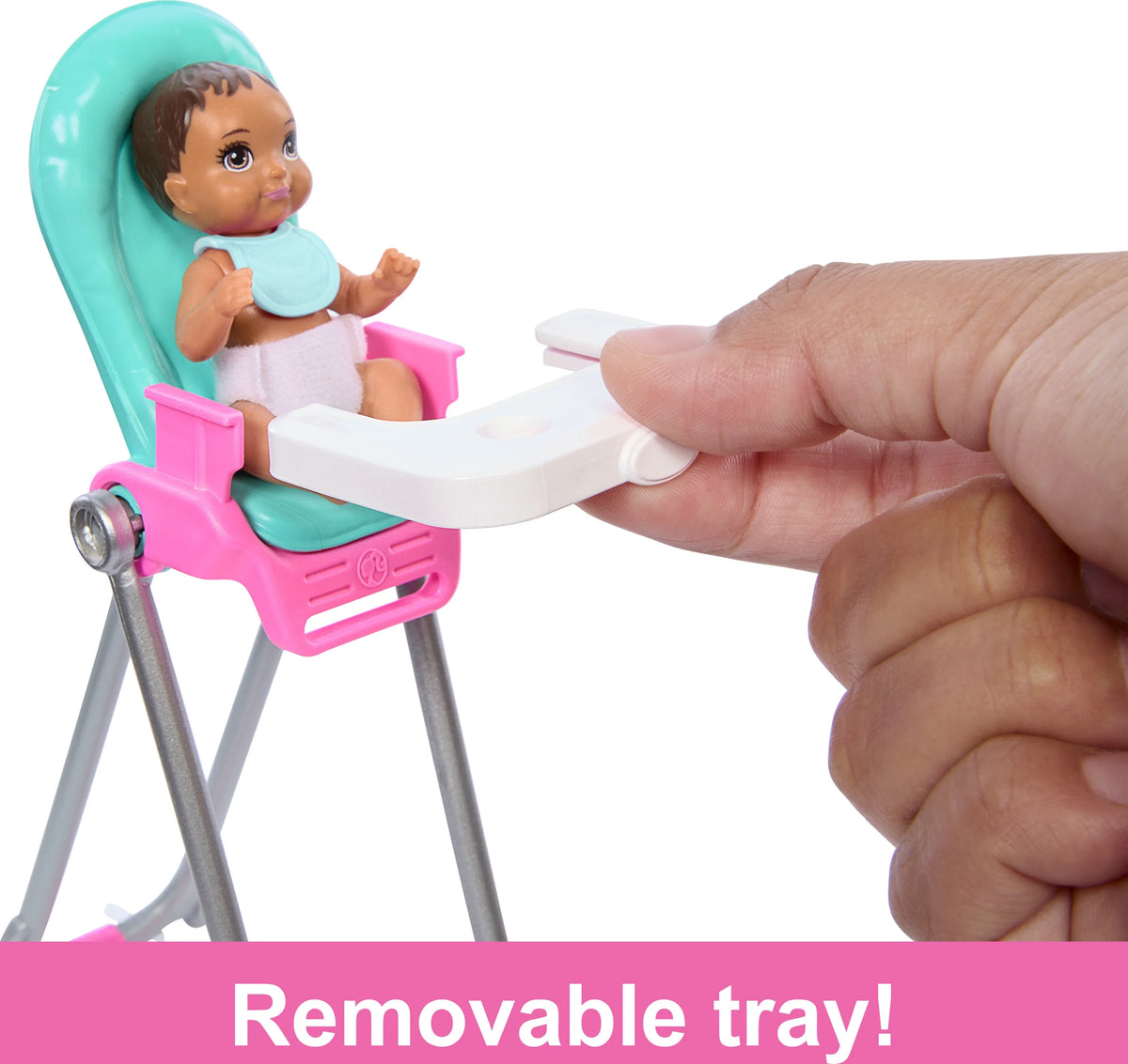 10 Piece Barbie Doll and Baby Playset K5422