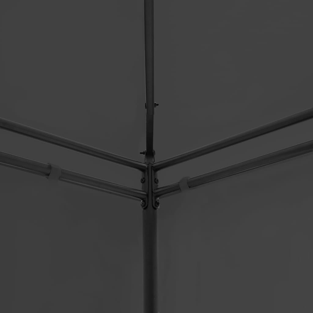 Party Tent Outdoor Gazebo Steel Frame Canopy Anthracite 236.2 x 117.3 x 106.3 Inches P558416