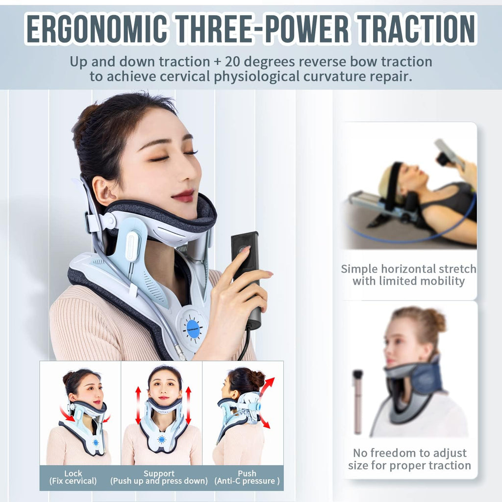 Cervical Traction Device with 3 Power Traction and 8 Built-in Airbag K4073