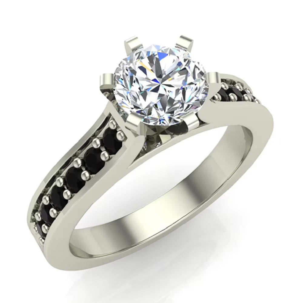 Black Diamond Ring 1.00 CT TW C34317