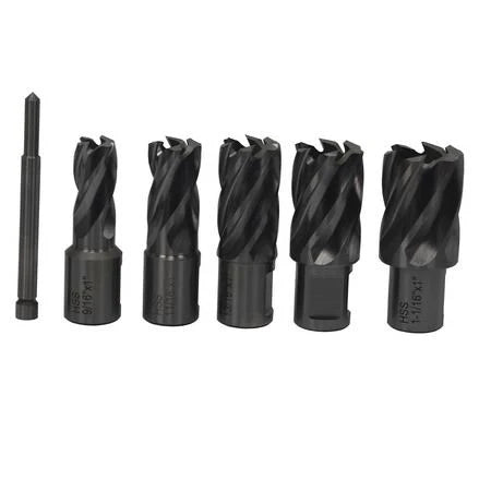 Annular Cutter Set, 5 Pieces, 1 inch Depth of Cut O5033