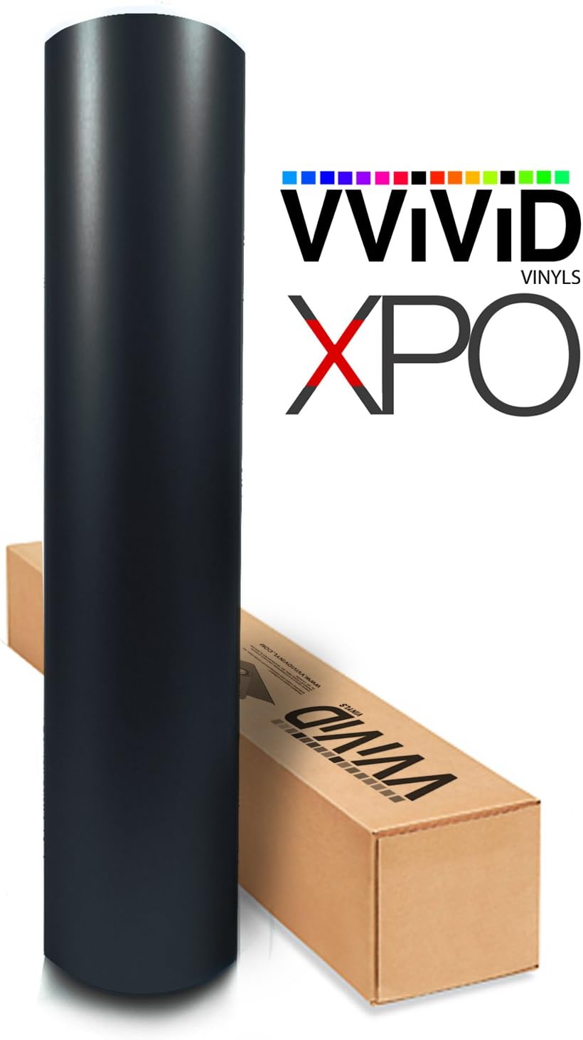 Black Matte 5 Foot x 6 Foot Car Wrap Vinyl Roll 3Mil Pack of 2 E3545
