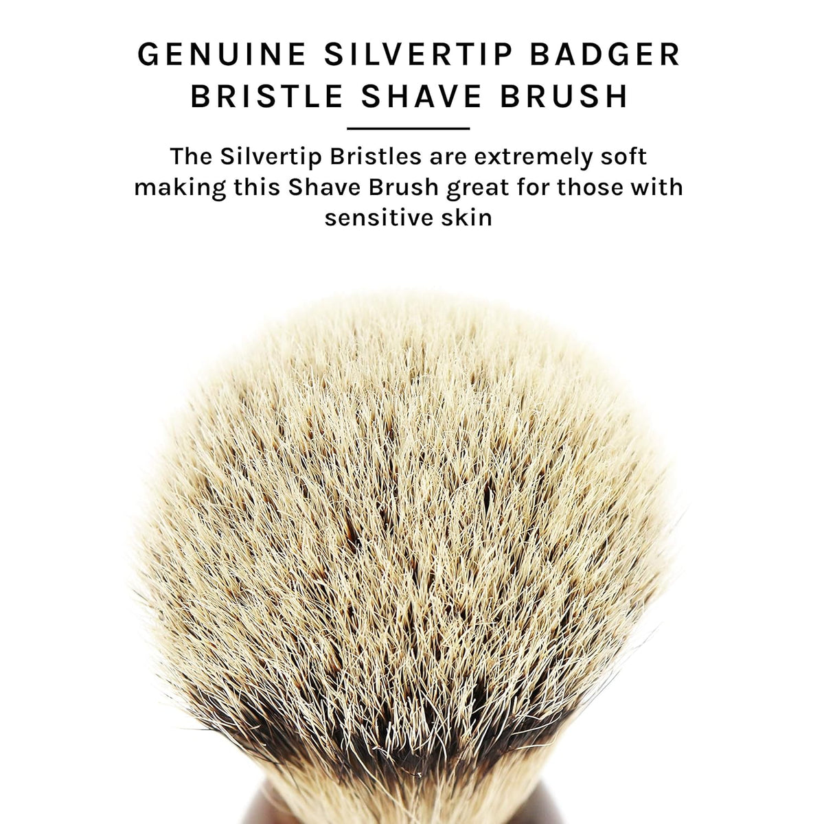 Silvertip Badger Shaving Brush with Stand, Pack of 2 E2142