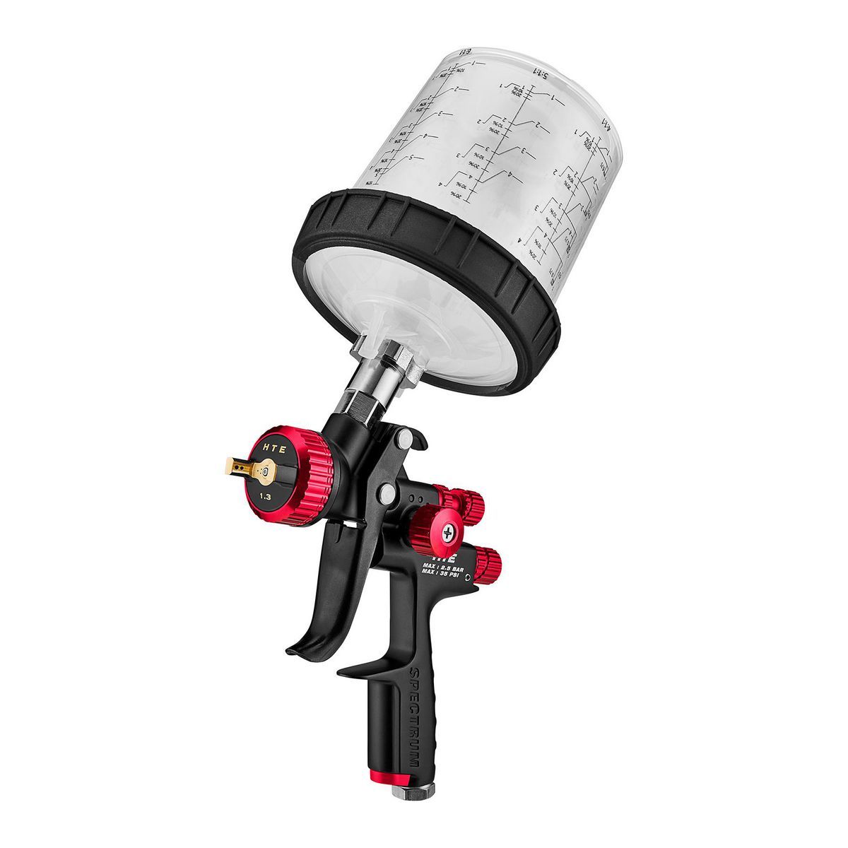 Gravity Feed Spray Gun with Side Fan Control X58843