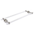 24 in. Back to Back Shower Door Towel Bar Satin Nickel F8836