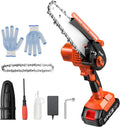 6" Mini Cordless Electric Chainsaw with Battery Indicator, Pack of 2 E9601