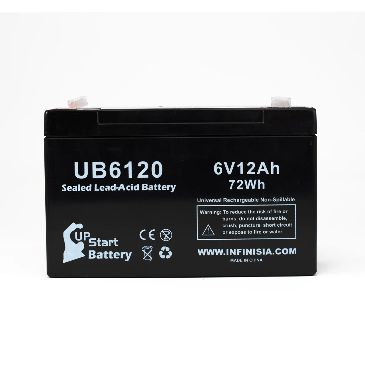 4x Pack 6V 12Ah Sealed Lead Acid Battery G29826
