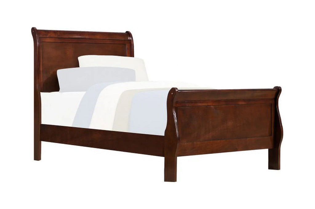 Brown Cherry California King Size Bed Y47899