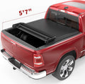 Soft Quad Fold Truck Bed Tonneau Cover for 5.6 Ft Bed J1037