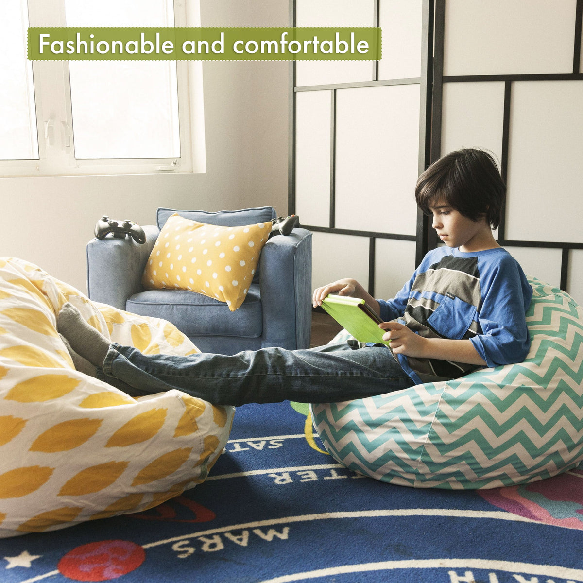Beige Bean Bag Chair U832