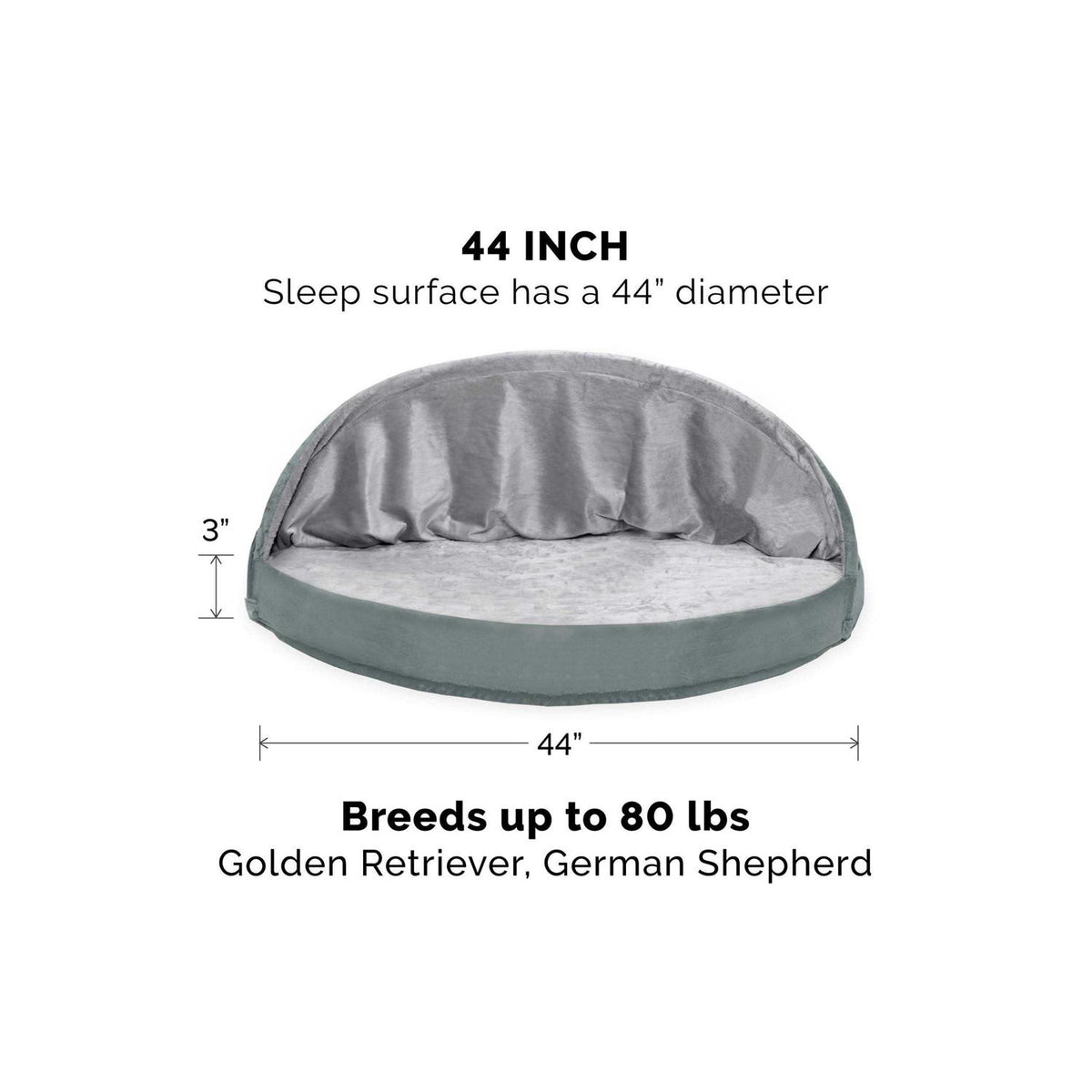 Faux Sheepskin Orthopedic Pet Dog Bed I655