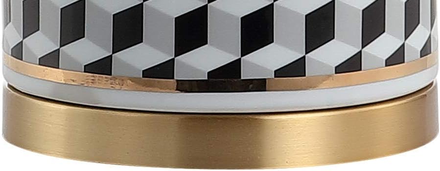 Black/White Ceramic/Metal LED Table Lamp N590296