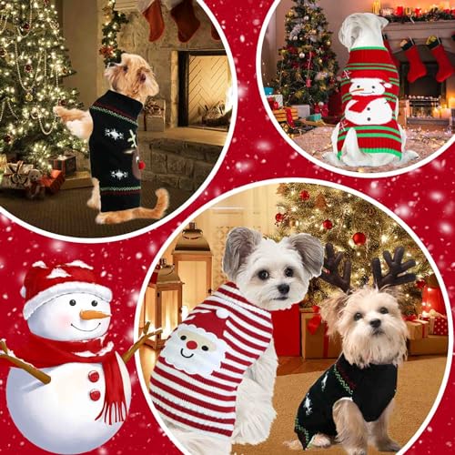 3 Pack Dog Christmas Sweater V8466