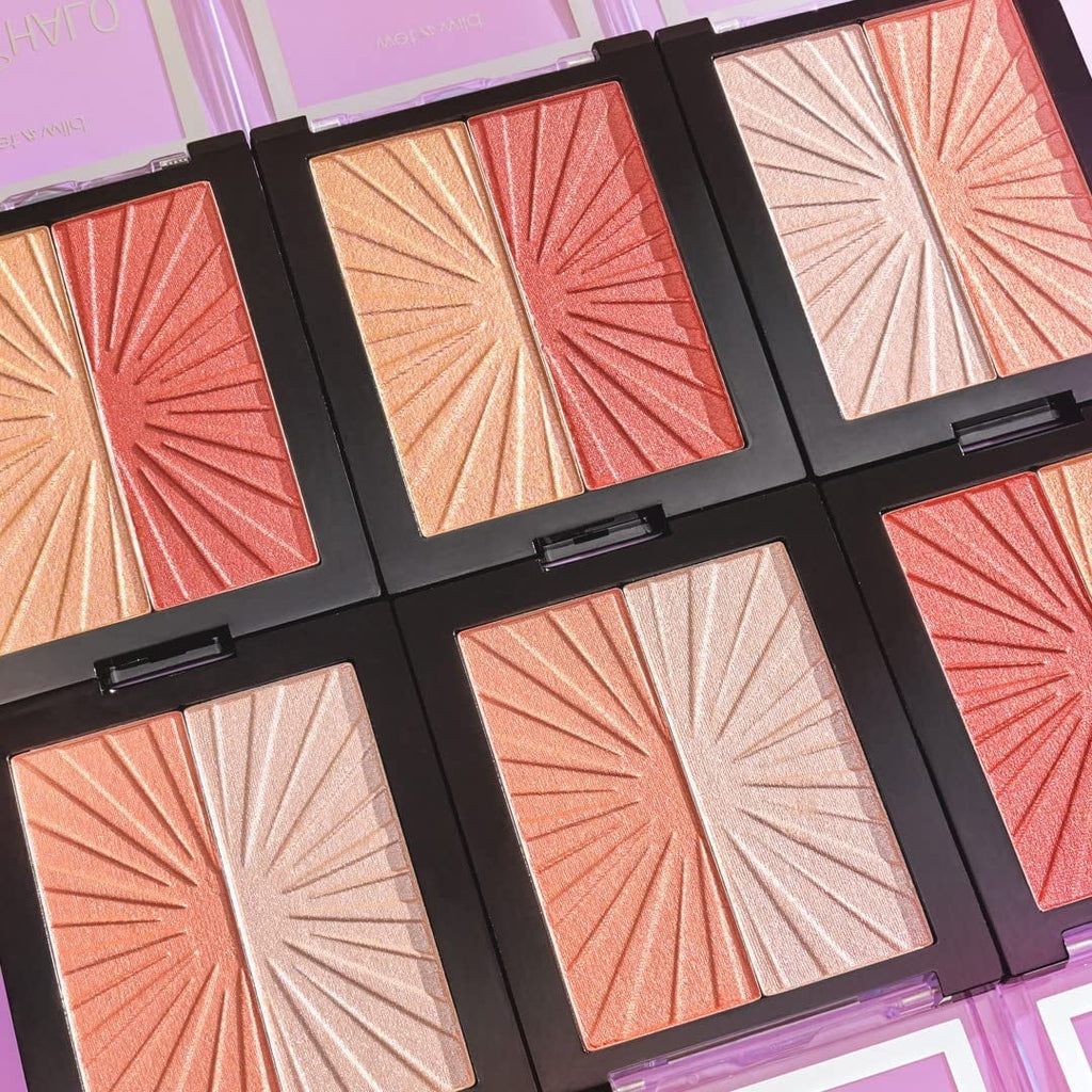 Blush & Highlighter Duo, Shimmer Metallic (Pack of 32) A7085