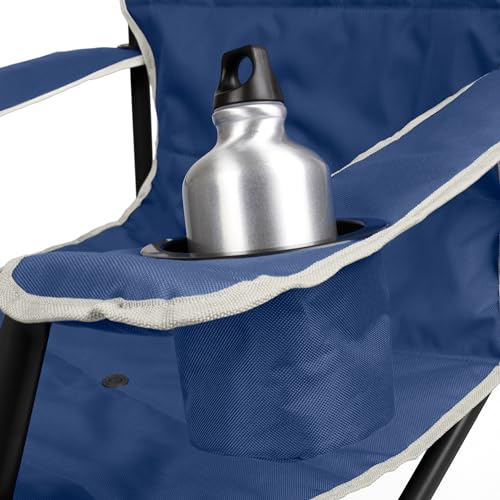 XL Camping Chair with Cup Holder & Side Pocket I91510