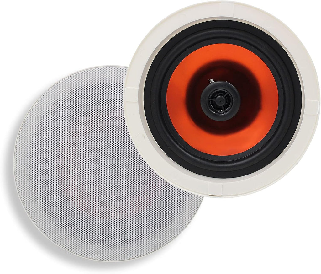 6.5” Flush Mount 2-Way Bluetooth Speakers, 300 Watts Max Power, Pack of 2 T15912
