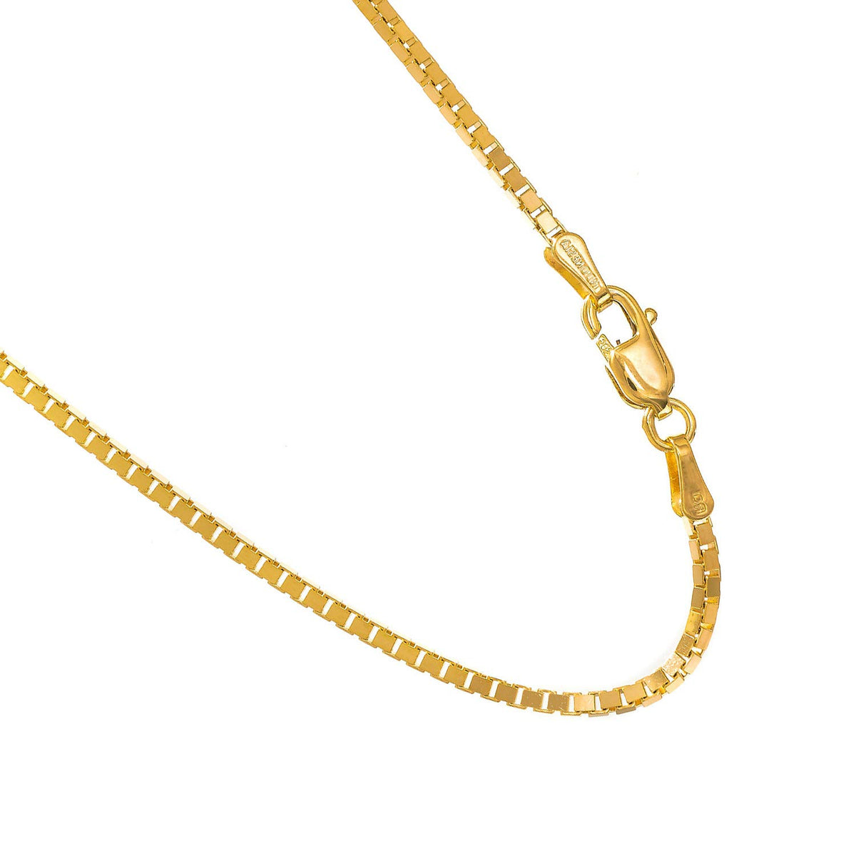 14kt Yellow Gold Box Chain with Lobster Clasp Z61127
