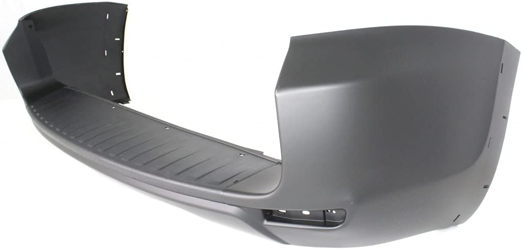 Rear Primed Bumper Cover with Flare Hole and Bumper Extension C2103