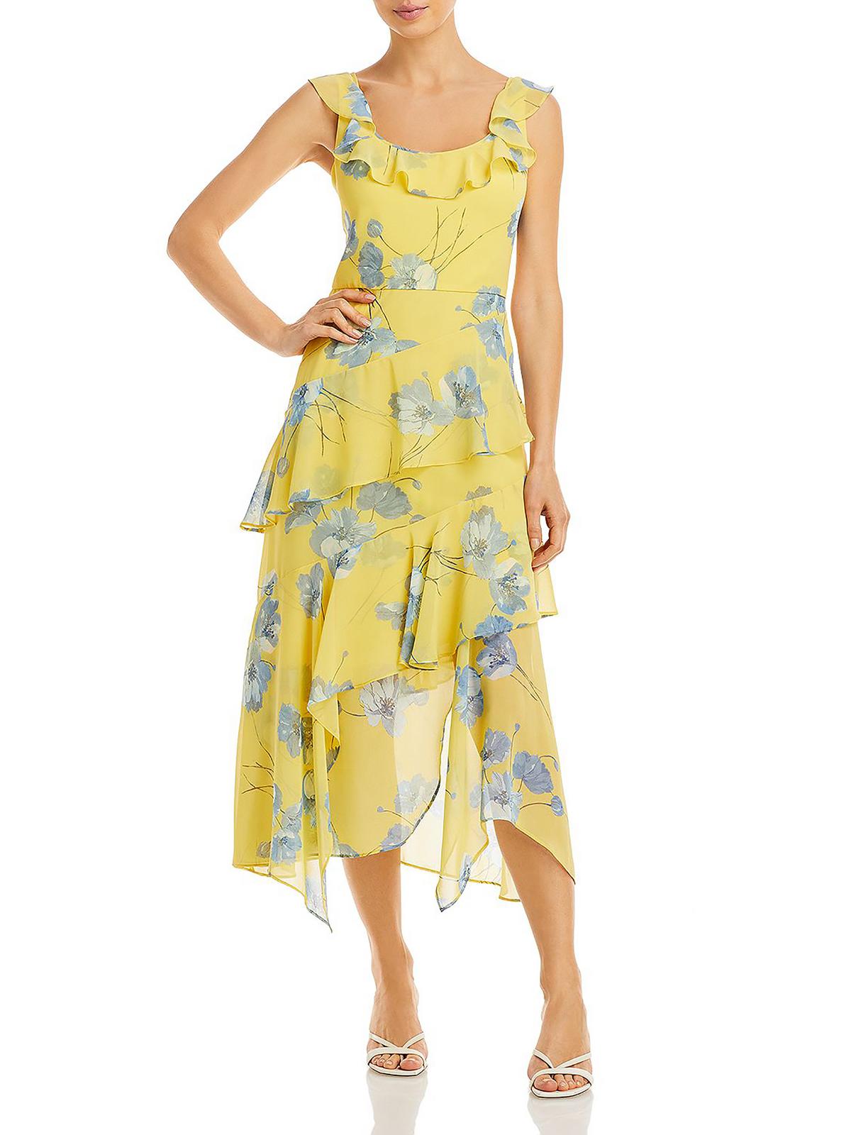 Floral Tiered Shift Dress H220679