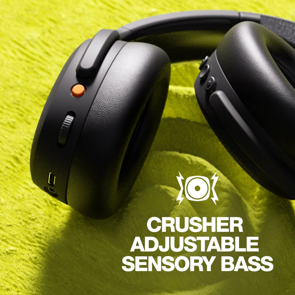 Black Wireless Noise Canceling Over-Ear Headphones S348