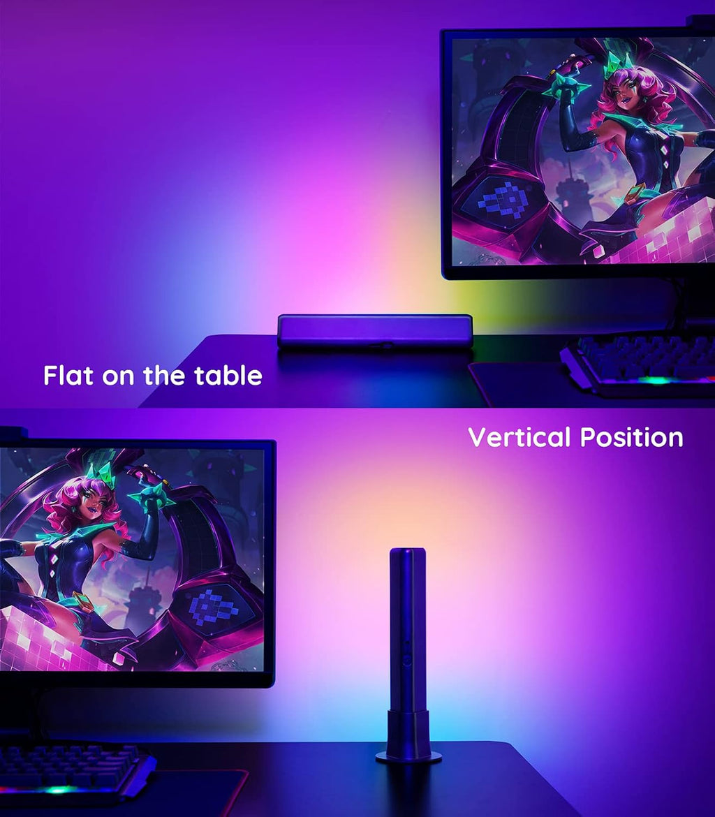 RGBIC LED Light Bars with Camera for Gaming, PC, TV Q7143