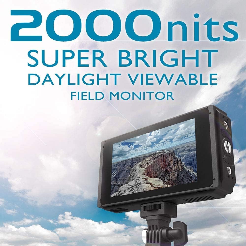 5 Inch IPS DSLR Camera Field Monitor 2000nit Touch Screen with 4K HDMI Input Output M11608