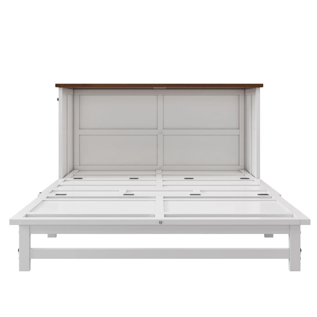 Queen Size Solid Wood Murphy Bed with Storage Drawer T414