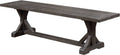 Charcoal Gray Dining Bench S99164