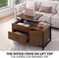 41.7" Lift Top Coffee Table with Drawer and Hidden Compartment G664165