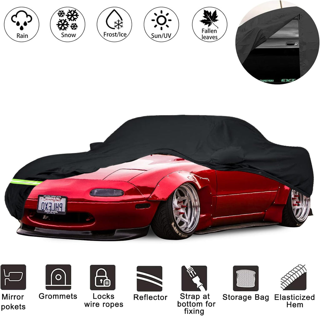 Waterproof Car Cover for Mazda Miata MX-5, 190T, Pack of 2 X40006