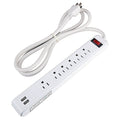 6-Outlet 2 USB Power Strip A386
