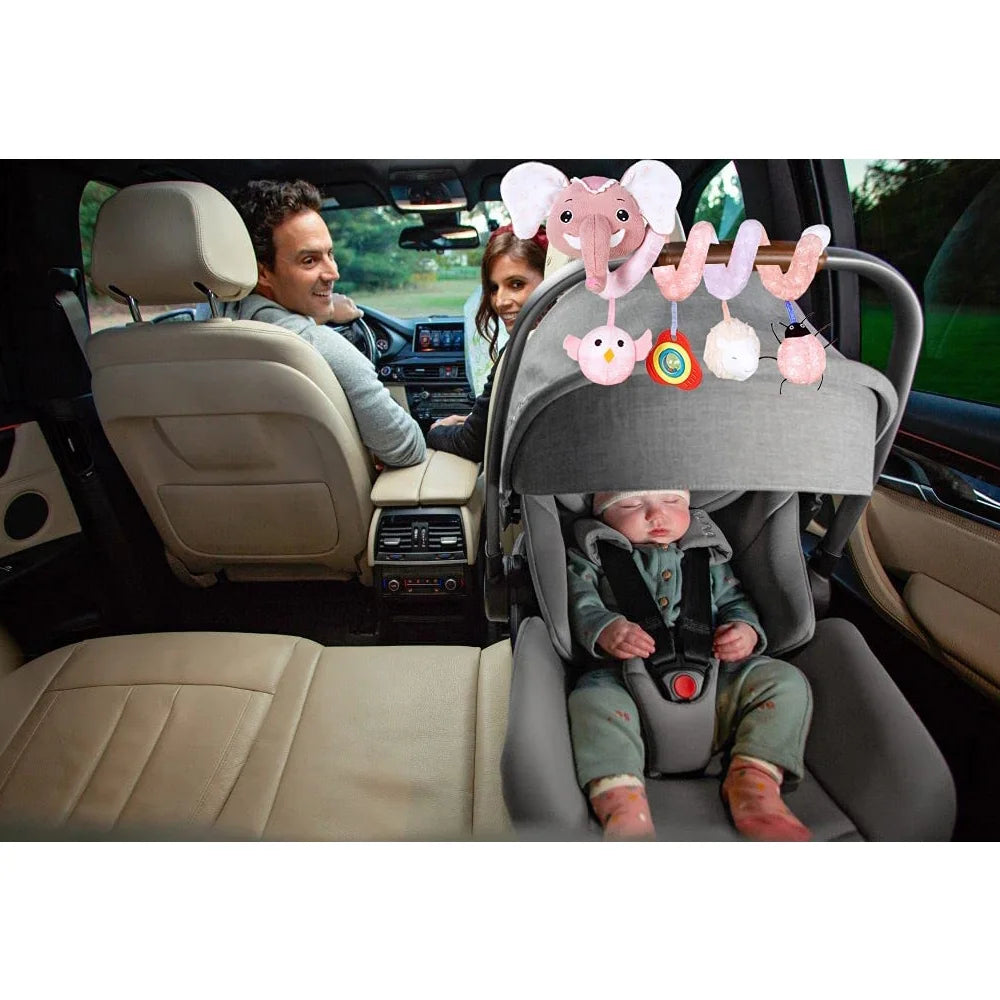 Musical Owl Rattle Sheep Beep Ladybug Squeaker Baby Car Seat Toys M454580