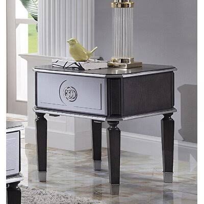 Charcoal & Light Gray End Table Z8674